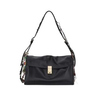 Prada Shoulder Bags, female, Black, ONE SIZE, Soft Sound Large Shoulder Bag