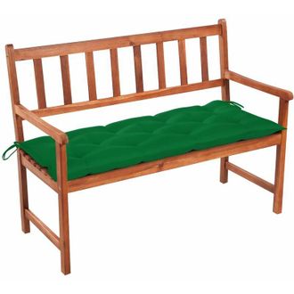vidaXL Banco De Jard&iacute;n Con Coj&iacute;n Madera Maciza De Acacia 120 Cm Vidaxl
