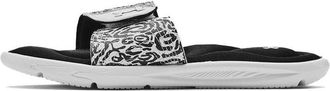 Under Armour (WMNS) Under Armour Ignite 4 Graphic Strap Slide Zebra 3024453-100