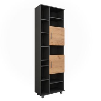 Vicco Armario Alto Ilias, Antracita/roble Dorado, 60.2 X 190 Cm, Vicco