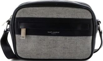 Saint Laurent Camp Camera Bag Leather Small crossbody bag - Zwart