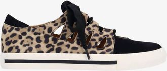 L'Amour Des Pieds Womens Kanav Lace-Up Sneaker In Animal Print