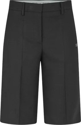Off-white Off White Dames/Dames Denim Effen Korte Broek (Zwart, Wit)