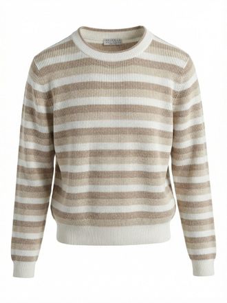 Brunello Cucinelli Cotton Striped Sweater