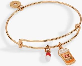 Alex and Ani You Are Indispensable Pill Bottle Bangle in Gold at Nordstrom