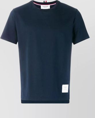 Thom Browne casual short sleeve t-shirt with side slit