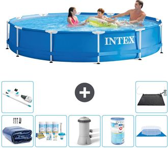 Intex Piscina Con Estructura Redonda - 366x76 Cm - 7-piezas S31598