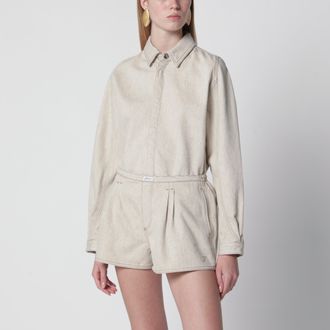 Jacquemus Camicia beige in denim Amelo-de-N&icirc;mes