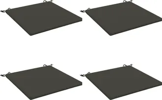 vidaXL Cojines De Asiento De 4 Piezas Soest 4 Uds. 100% Poli&eacute;ster Vidaxl