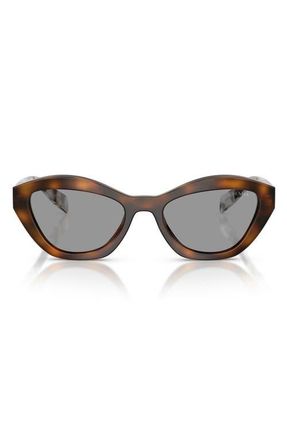 Prada 52mm Butterfly Sunglasses in Juniper Tortoise /Grey at Nordstrom