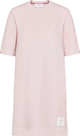 Thom Browne Light Pink Crew Neck Mini Dress