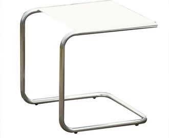Fiam Club Beistelltisch, Aluminium / weiss
