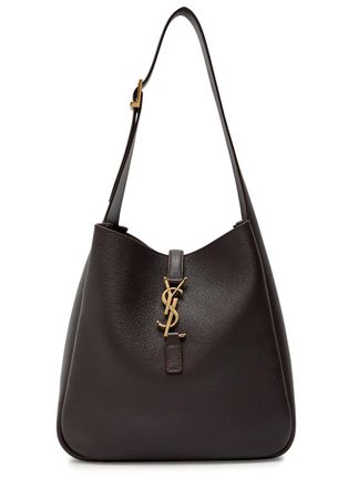 Saint Laurent 5 &aacute; 7 Small Leather Shoulder bag - Chocolate - One Size