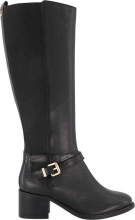 Dune London Dames Tildy Elastische Knielaarzen (Zwart)