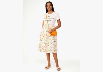 Kate Spade New York Strawberry Garden Midi Skirt