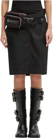 Martine Rose Bumbag Rok - Dames - Korte rokken - Zwart - L - Polyester - Rokken