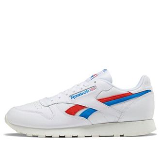 Reebok Classic Leather White Instinct Red Blue FV2108