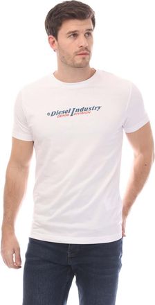 Diesel Heren T Diegor Slim T-Shirt (Wit)