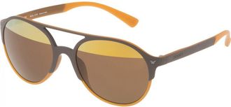 Police Womens SPL163V556L2H 55 Sunglasses - Brown - One Size