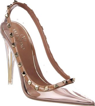 Valentino Rockstud 110 Vinyl & Leather Pump