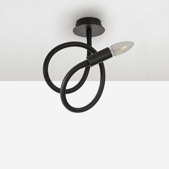 Aqa Lampadario A Sospensione Con Filo Flessibile Orix - Nero