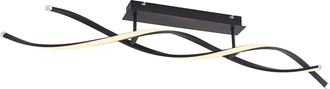 Lindby L&aacute;mpara De Techo Led welina En Negro Metal - Lindby