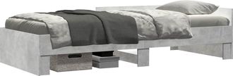 vidaXL Estructura De Cama Con Cabecero Gris Hormig&oacute;n 80 X 200 Cm Vidaxl