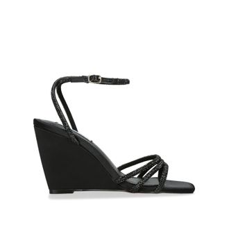 Steve Madden Womens Aubri Black Sandals - Size UK 5