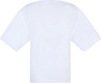 Tod's slash-neck cotton T-shirt - White
