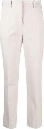 Calvin Klein Stretch Gabardine Slim Ankle - Dames - Chinos - Grijs - M - Katoen - Broeken