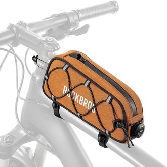OEM Bolsa Para Bicicleta Rockbros 30120045004 Road To Sky Para El Tubo Superior Del Cuadro, Impermeable, 0,7 L - Naranja