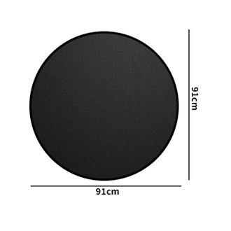 OEM Alfombra Grande Reutilizable Para Terraza Y Patio - Ign&iacute;fuga, Protecci&oacute;n Contra Brasas, Redonda, 91 Cm De Di&aacute;metro