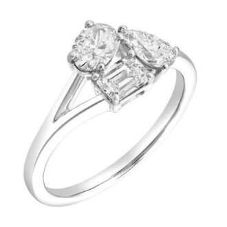 LuvMyJewelry Mysaria 14K Gold Lab Grown Diamond Ring - 1 Ct in 14K White Gold at Nordstrom, Size 7