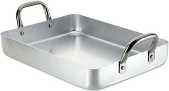 Lacor Teglia da Forno con Manici fissi, Argento, 65 x 43 x 7.9 cm - Lacor