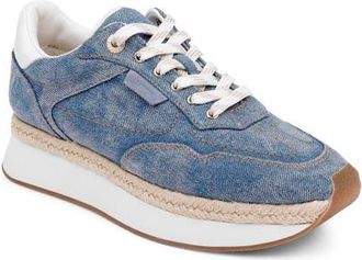 L'agence Ivone Platform Sneaker in Light Denim at Nordstrom, Size 5.5