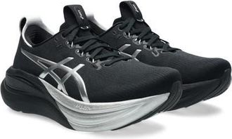 Asics GEL-NIMBUS 28 Platinum Running Shoe in Platinum/Black at Nordstrom, Size 10.5