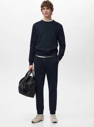 Mango Felpa cotone regular-fit navy - Uomo - XXL - MANGO MAN