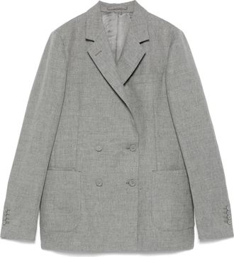 Officine G&eacute;n&eacute;rale Mathilde Jacket - Dames - Blazers - Grijs - S - Katoen - Jassen