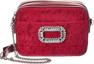 Roger Vivier Logo Leather Shoulder Bag