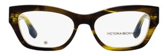 Victoria Beckham VB2675 Modified Rectangle Acetate Eyeglasses - Brown