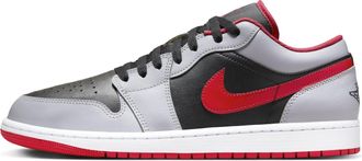 Nike Jordan Air Jordan 1 Low Black Light Smoke Grey Gym Red 553558-060