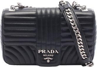 Prada Pre-owned Prada Medium Soft Calf Impunture Diagramme Bag Ladies ZL3UX551WUD4CVA9
