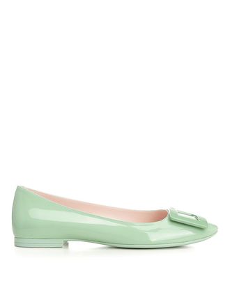 Roger Vivier Patent Leather Gommettine Ballerinas