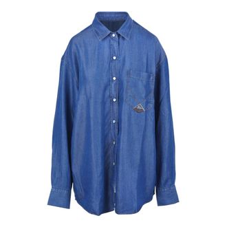 Roy Rogers Camicia Over Danielle - female - Roy Rogers - Shirts - Blue - L - Blouses & Shirts