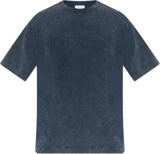 Off-white Logo T-shirt - Heren - T-shirts - Blauw - XS - Katoen - Tops