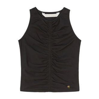 Palm Angels Sleeveless Tops, female, Black, Size: S Top