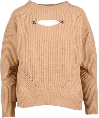Anna Molinari Wool & Cashmere Sweater - Beige