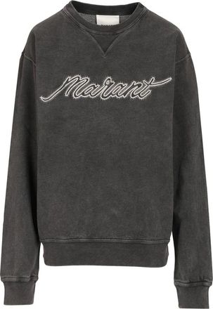 Isabel Marant Hoodies & sweatvesten, Heren, Zwart, XL, Katoen, Mahony Sweatshirt