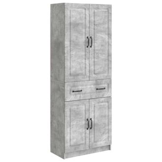 vidaXL Juego De Armarios 2 Uds. Gris Hormig&oacute;n Madera De Ingenier&iacute;a Vidaxl