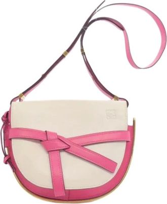 Loewe Pre-owned Cross Body Bags, female, White, Size: ONE SIZE Pre-owned Shoulder bag